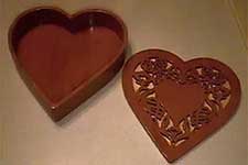 Image of Fretwork Heart Box Detail