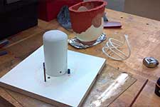 Image of Tiki Torch Helmet Cover